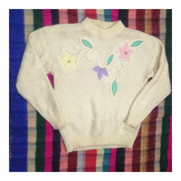 Diamond Supply Co. Tops - 💓Woolen sweater having small flower looks so cute 💓 size UK M-UK L